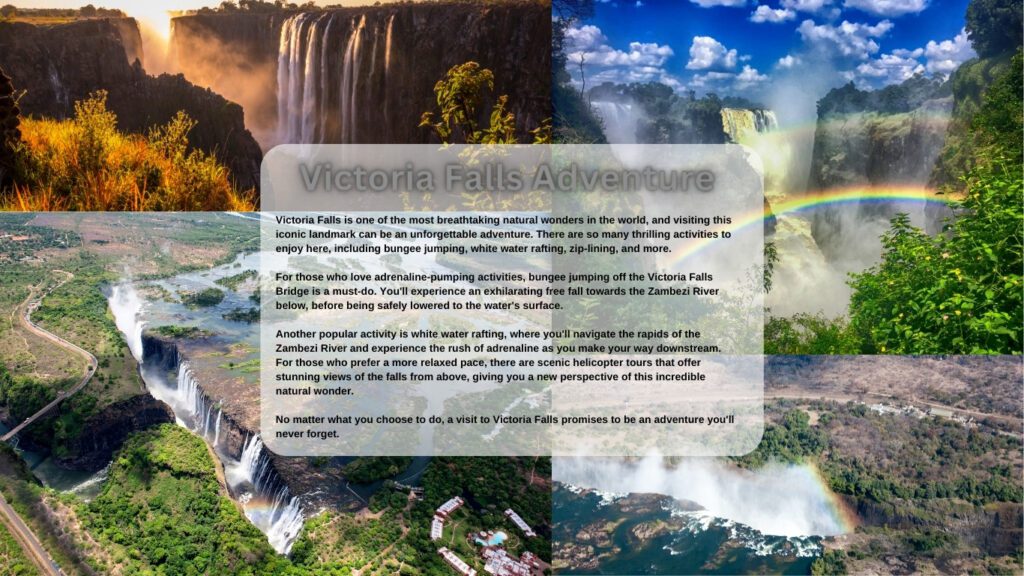 Victoria Falls Adventure, Budget-friendly Air Tickets