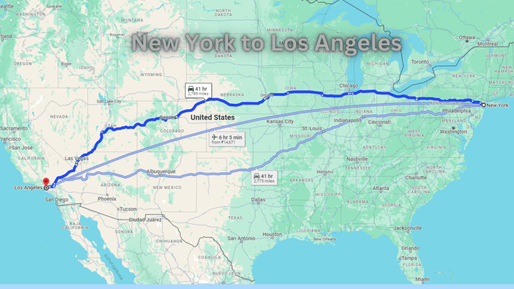 asap trips , New York to Los Angeles