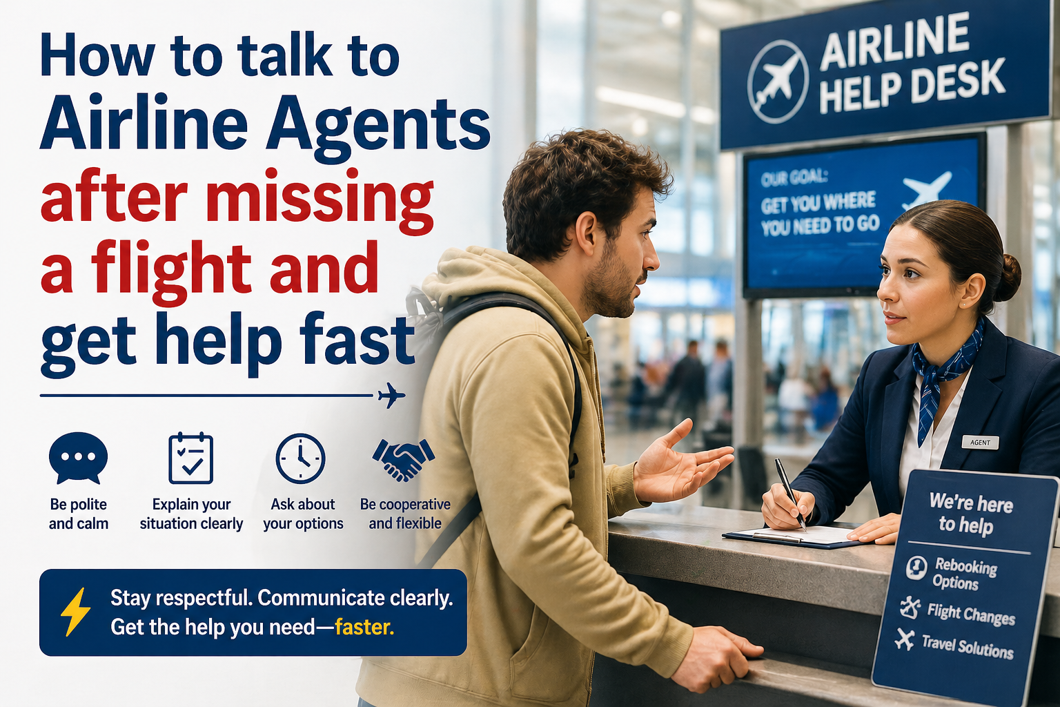 missed flight what to do