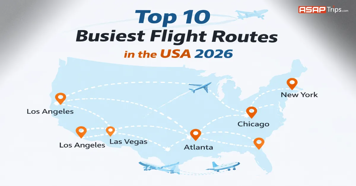 flight routes in the USA