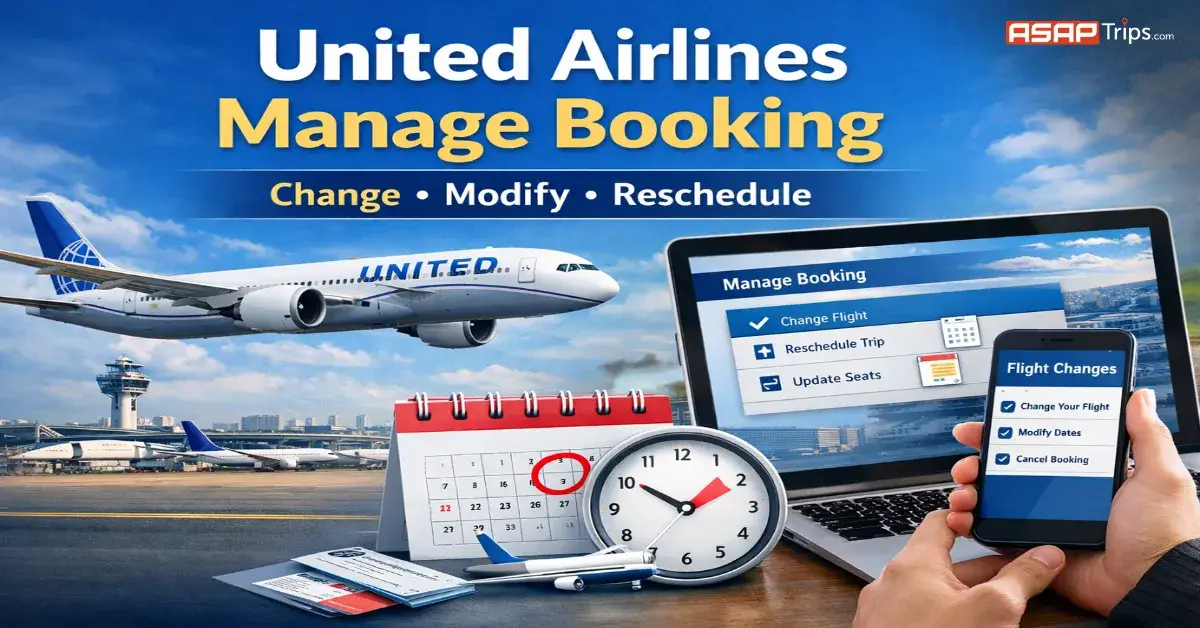United Airlines manage booking
