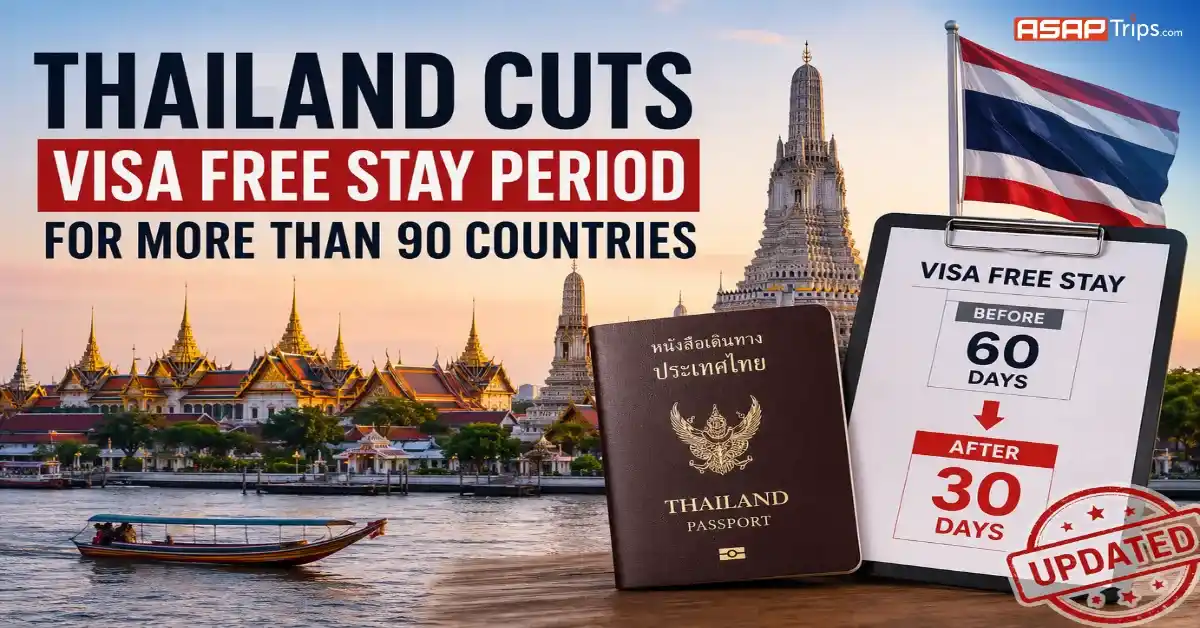 Thailand cuts visa free stay