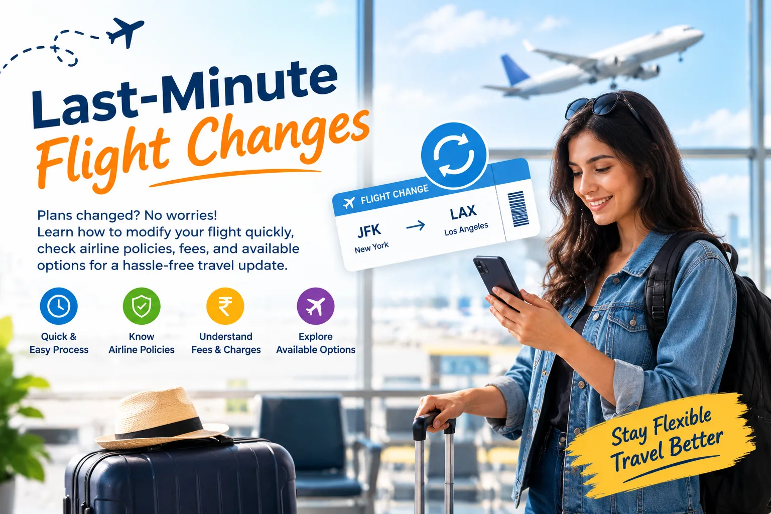 Last-minute flight changes