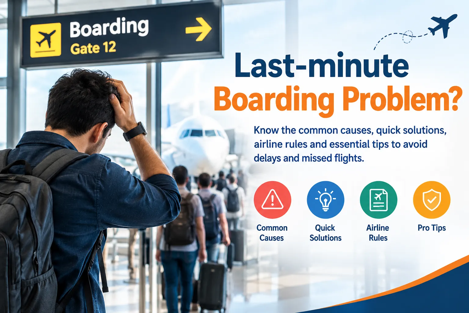 Last-minute boarding problem