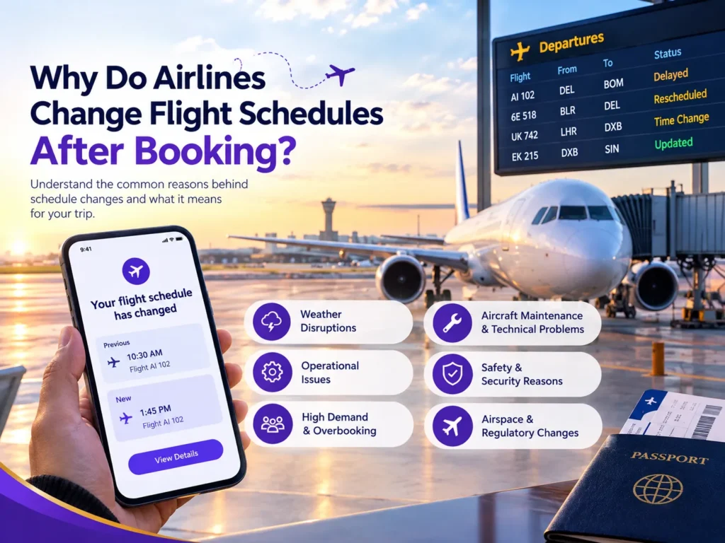 why do airlines change flight schedules
