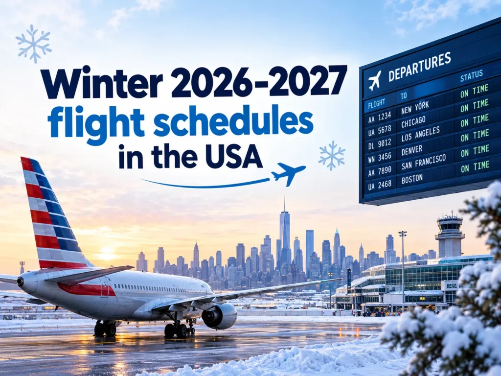 Winter 2026–2027 flight schedules in the USA